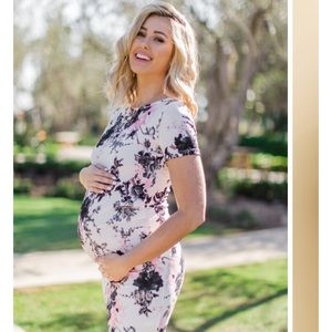 Fitted Floral Maternity Dress